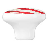 Amerikaanse vlag patriottisch keramische knop (Zijkant)