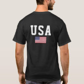 Amerikaanse vlag patriottisch ontwerp t-shirt (Achterkant)