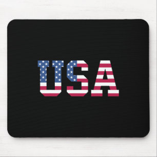 Amerikaanse Vlag Patriottisch Rood Wit Blauw Sterr Muismat