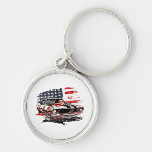 Amerikaanse Vlag Patriottisch Sleutelhanger