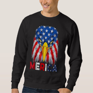 Amerikaanse vlag Patriottische 4 juli Kale Adelaar Trui