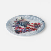 Amerikaanse vlag patriottische 4th Juli onafhankel Papieren Bordje (Gekanteld)