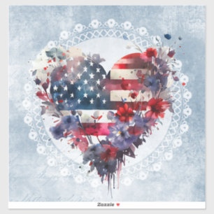 Amerikaanse vlag patriottische 4th Juli onafhankel Sticker