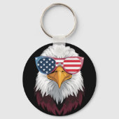 Amerikaanse vlag Patriottische adelaar 4 juli Sleutelhanger (Voorkant)
