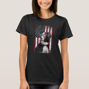 Amerikaanse vlag Patriottische Australiër Shepherd T-shirt
