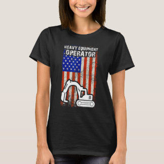 Amerikaanse vlag Patriottische constructie WO T-shirt