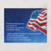 Amerikaanse Vlag Patriottische Flyer Sjabloon (Achterkant)