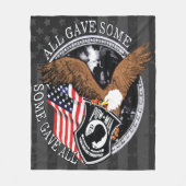 Amerikaanse vlag, patriottische militaire adelaar fleece deken (Voorkant)