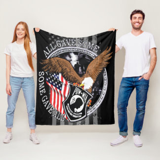 Amerikaanse vlag, patriottische militaire adelaar fleece deken