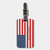 Amerikaanse vlag Patriottische naam Reisbagage Bagagelabel (Voorkant verticaal)