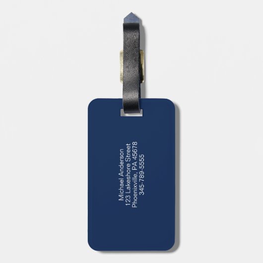 Amerikaanse vlag Patriottische naam Reisbagage Bagagelabel (Achterkant verticaal)