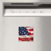 Amerikaanse vlag Patriottische Quote Magneet (Insitu (Vaatwasser))