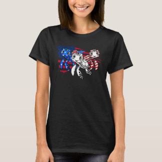 Amerikaanse vlag Patriottische Schildpad VS Vlag 4 T-shirt