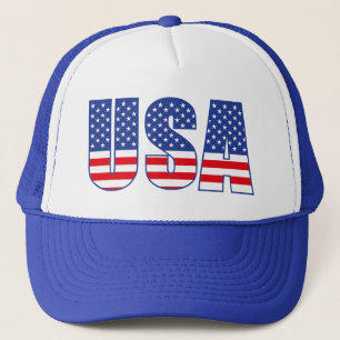 Amerikaanse vlag Patriottische USA Voor Vrouwen Ma Trucker Pet