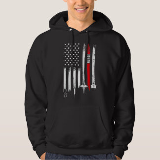 Amerikaanse vlag Patriottische verpleegkundige wee Hoodie