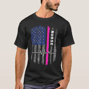 Amerikaanse vlag Patriottische zurenweek nursing G T-shirt