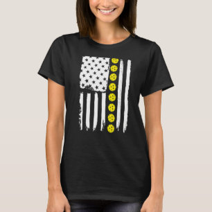 Amerikaanse vlag Pickleball Shirt, Pickleball Love T-shirt