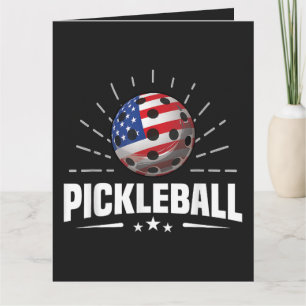 Amerikaanse Vlag Pickleball Speler Kaart