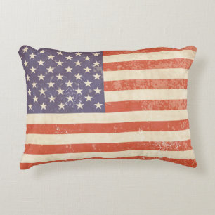 Amerikaanse vlag - Pillow Decoratief Kussen