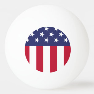 Amerikaanse vlag pingpongballen