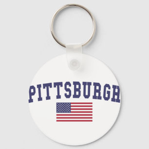Amerikaanse vlag Pittsburgh Sleutelhanger