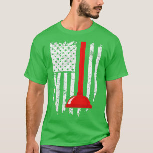  Amerikaanse vlag Plumber 4 juli Patrioti T-shirt