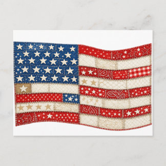 Amerikaanse Vlag PNG | Patchwork Patriottisch Ontw Feestdagenkaart