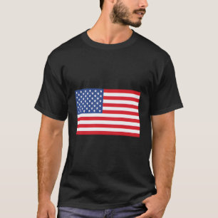 Amerikaanse vlag pocket print t-shirt