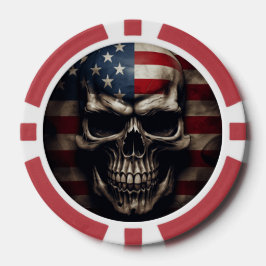 Amerikaanse vlag poker chips