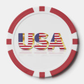 Amerikaanse vlag Poker Chips USA (Voorkant)