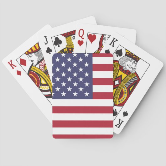 Amerikaanse vlag pokerkaarten (Achterkant)