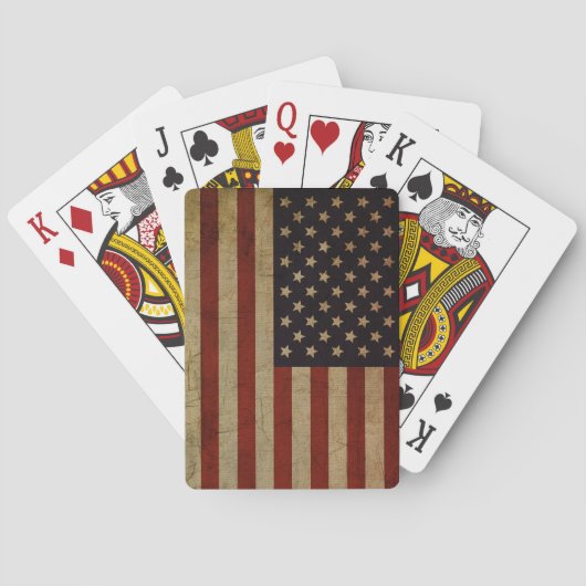  Amerikaanse vlag Pokerkaarten (Achterkant)