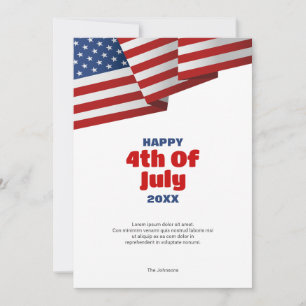 Amerikaanse Vlag Pop Art Gelukkig 4 juli Groet Kaart
