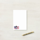 Amerikaanse vlag post-it® notes (Op bureau)