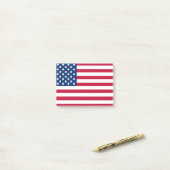Amerikaanse vlag post-it® notes (Op bureau)