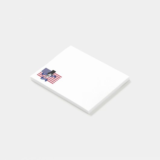 Amerikaanse vlag post-it® notes (Schuin)