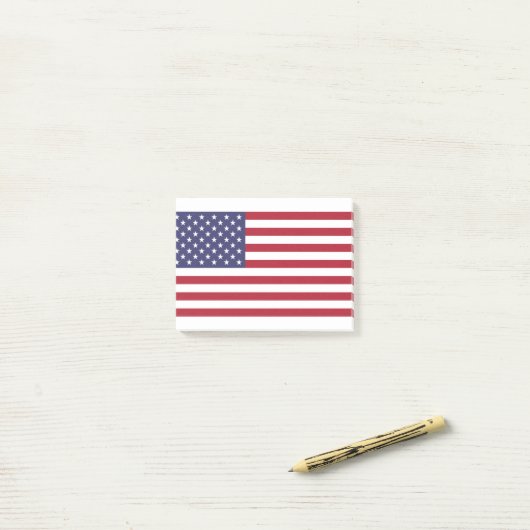 Amerikaanse vlag post-it® notes (Op bureau)