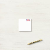 Amerikaanse vlag Post-it® notes patriottisch (Op bureau)