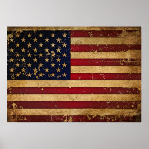 Amerikaanse vlag poster