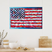 Amerikaanse vlag poster (Keuken)