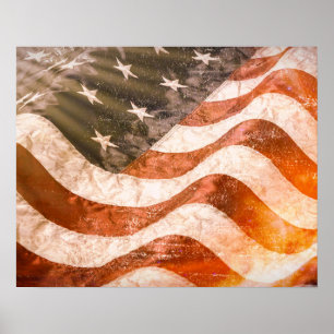 Amerikaanse vlag poster