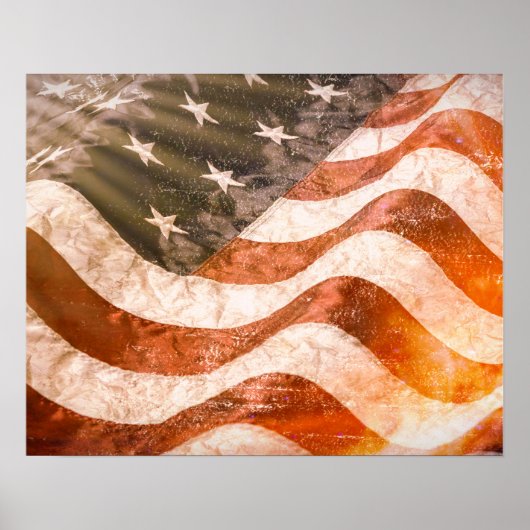 Amerikaanse vlag poster (Voorkant)
