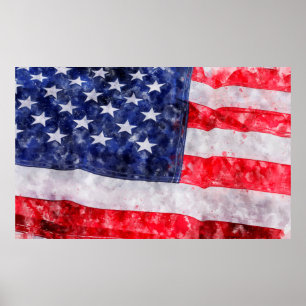 Amerikaanse vlag poster