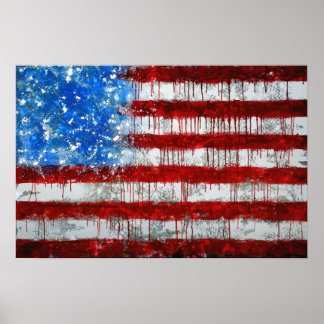 Amerikaanse vlag poster