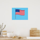 Amerikaanse vlag poster (Keuken)