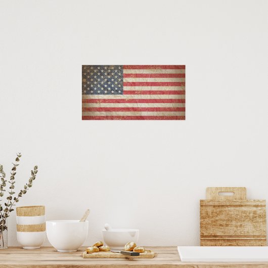 Amerikaanse vlag poster (Keuken)