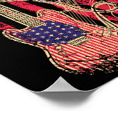  Amerikaanse vlag Poster (Hoek)