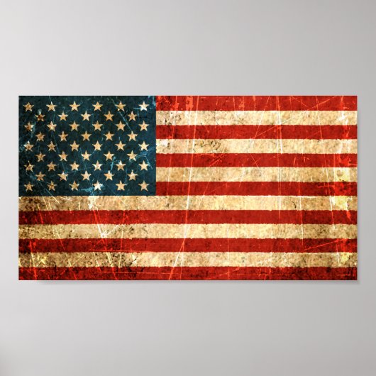 -Amerikaanse vlag Poster (Voorkant)