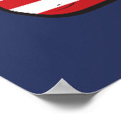 Amerikaanse vlag poster (Hoek)