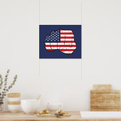 Amerikaanse vlag poster (Keuken)